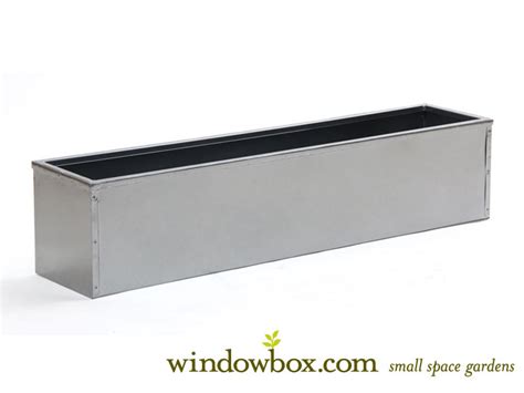 silver-tone metal window box liner custom los angeles|Bronze.